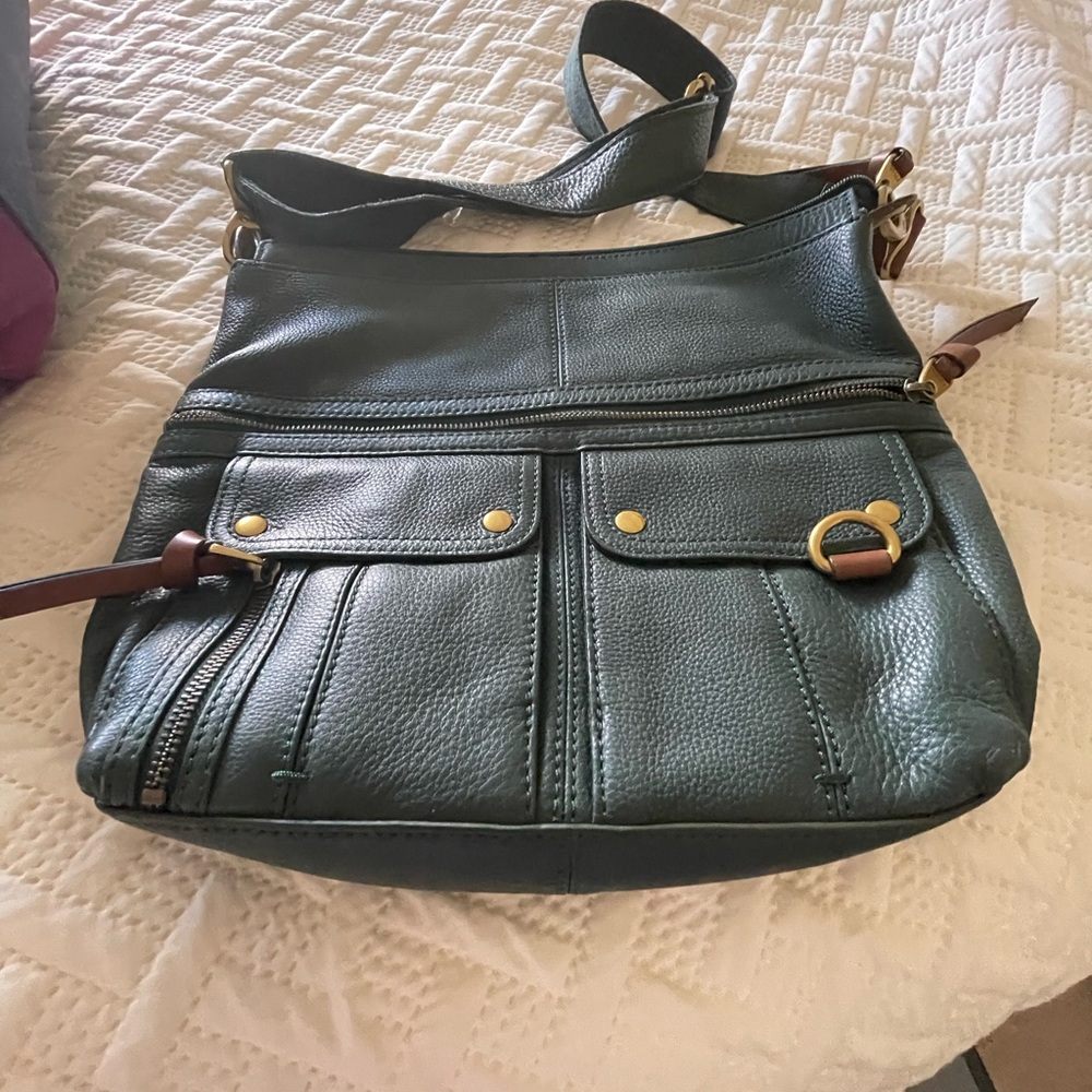 Green Fossil Purse and Matching Wallet
